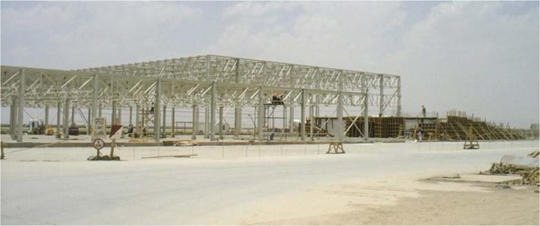 MWR FACILITY STEEL STRUCTURE ERECTION/ IRAQ